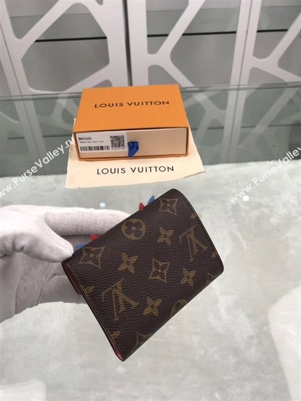 replica Louis Vuitton LV Victorine Love Birds Wallet Monogram Purse Bag M60660 Rose