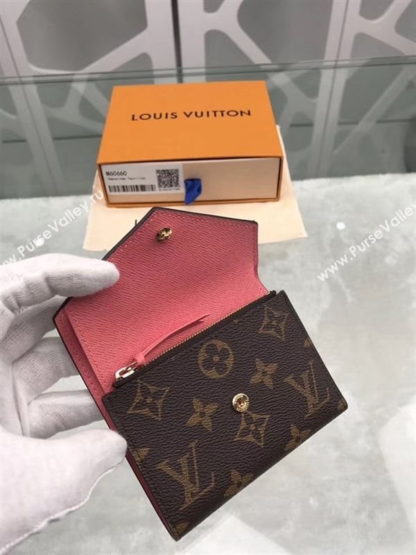 replica Louis Vuitton LV Victorine Love Birds Wallet Monogram Purse Bag M60660 Rose