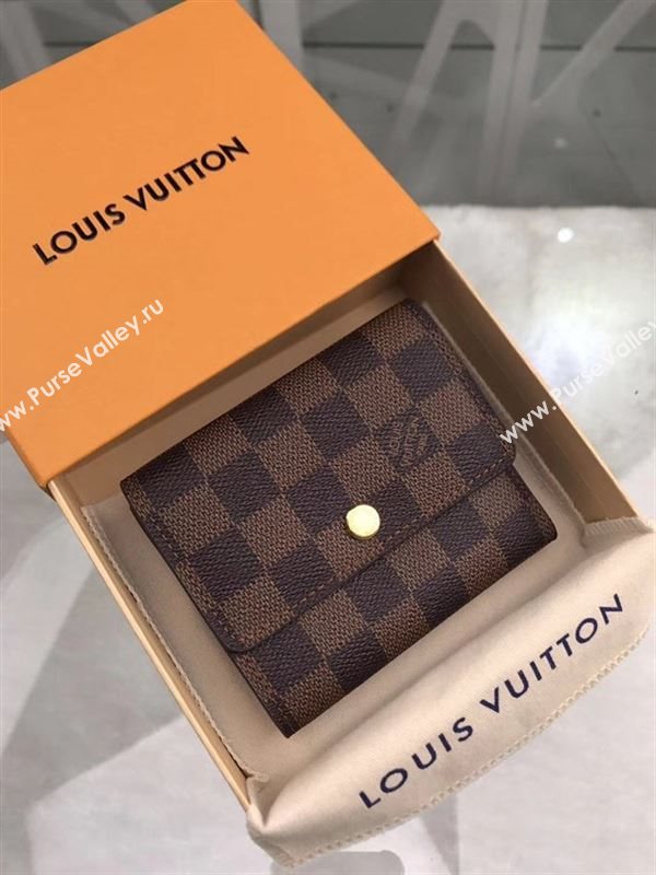 replica Louis Vuitton LV Anais Wallet Damier Purse Bag N63242 Coffee