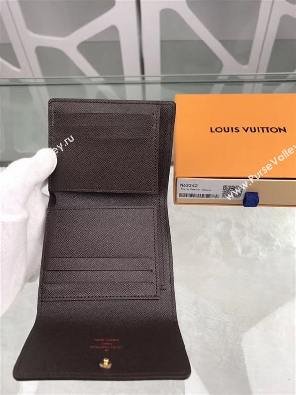 replica Louis Vuitton LV Anais Wallet Damier Purse Bag N63242 Coffee