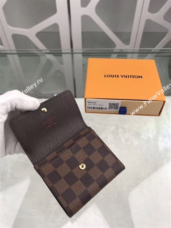 replica Louis Vuitton LV Anais Wallet Damier Purse Bag N63242 Coffee