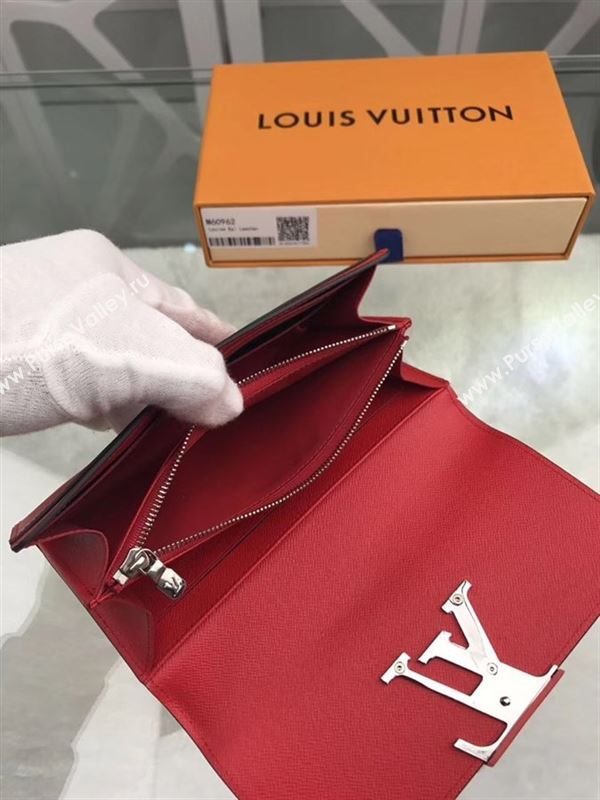 replica Louis Vuitton LV Louise Wallet Epi Clutch Purse Bag M60766 Red