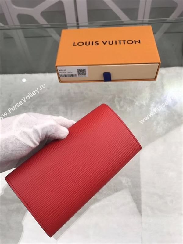 replica Louis Vuitton LV Louise Wallet Epi Clutch Purse Bag M60766 Red