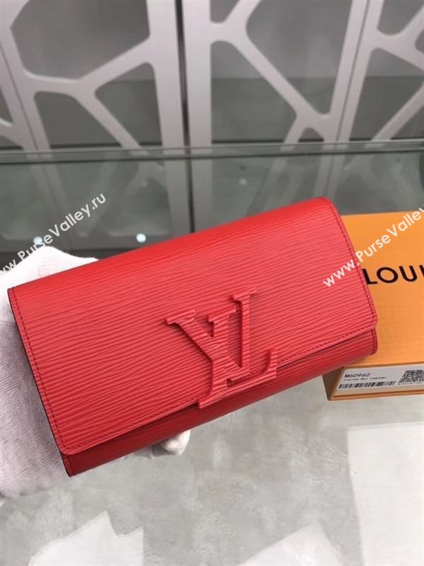 replica Louis Vuitton LV Louise Wallet Epi Clutch Purse Bag M60766 Red