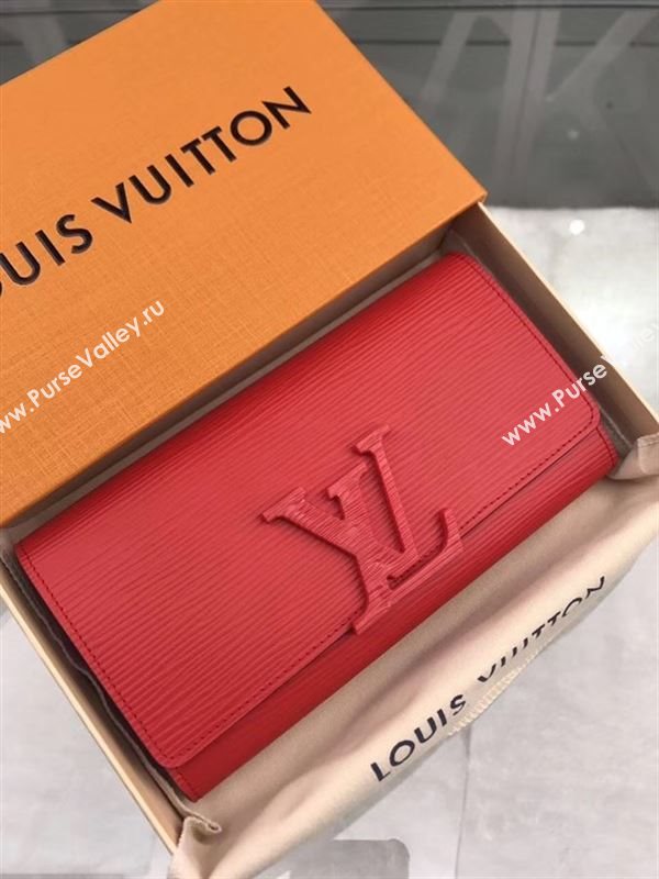 replica Louis Vuitton LV Louise Wallet Epi Clutch Purse Bag M60766 Red