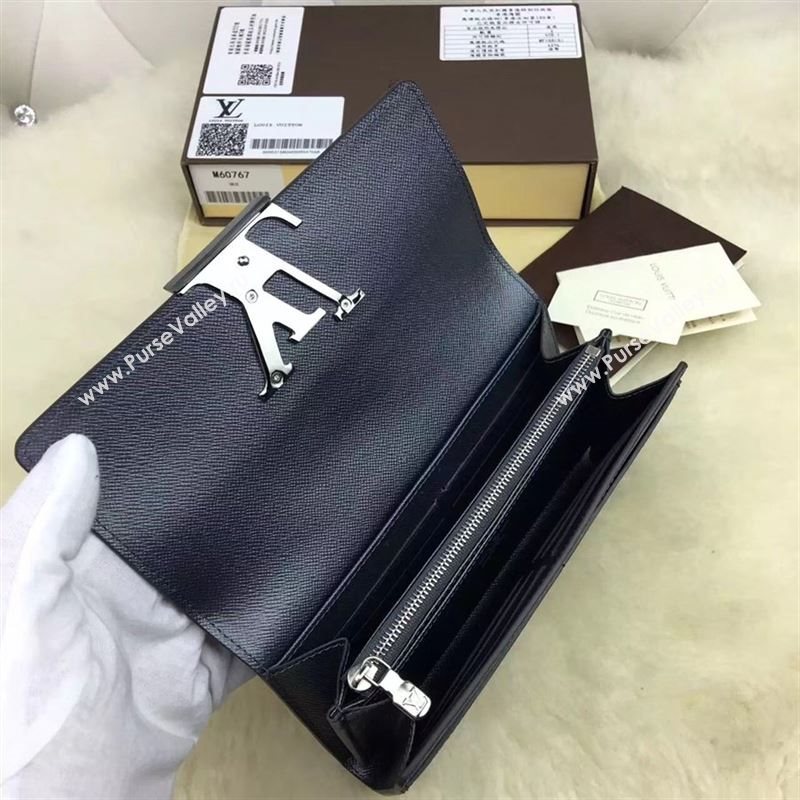 replica Louis Vuitton LV Louise Wallet Epi Clutch Purse Bag M60767 Black