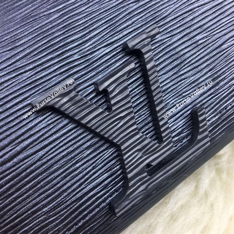 replica Louis Vuitton LV Louise Wallet Epi Clutch Purse Bag M60767 Black