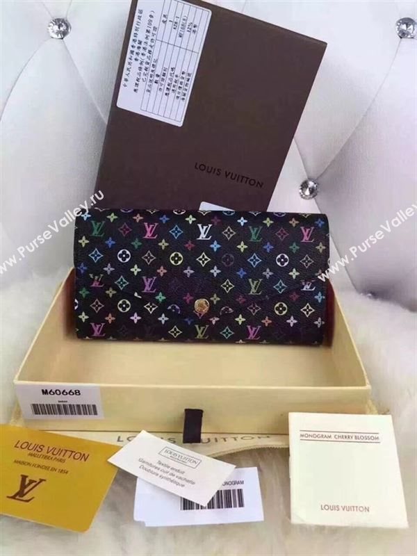 replica Louis Vuitton LV Sarah Wallet Clutch Purse Monogram Bag M60668 Black