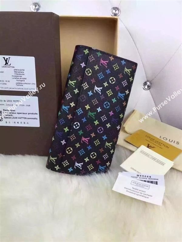 replica Louis Vuitton LV Sarah Wallet Clutch Purse Monogram Bag M60668 Black