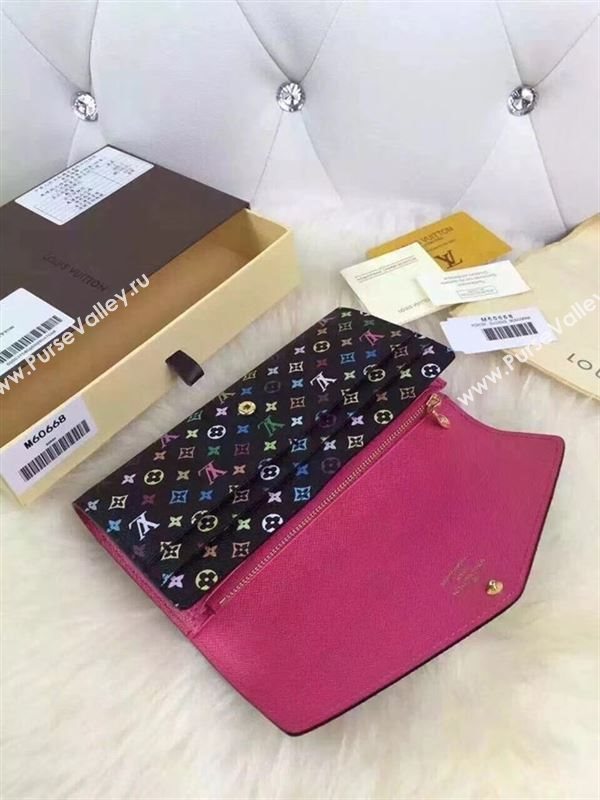 replica Louis Vuitton LV Sarah Wallet Clutch Purse Monogram Bag M60668 Black
