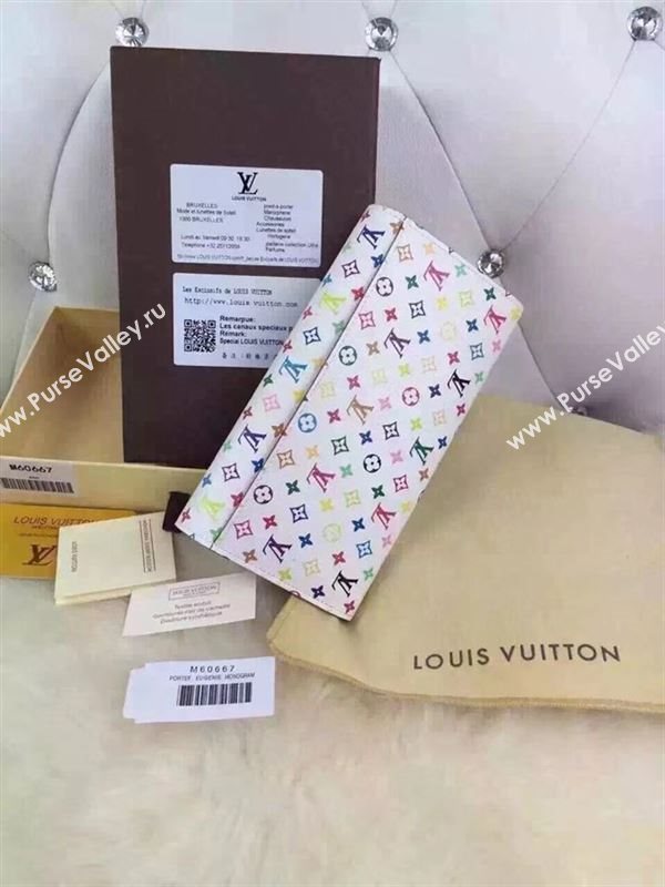 replica Louis Vuitton LV Sarah Wallet Clutch Purse Monogram Bag M60667 White