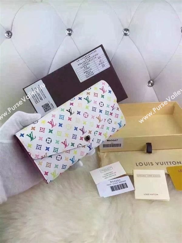 replica Louis Vuitton LV Sarah Wallet Clutch Purse Monogram Bag M60667 White