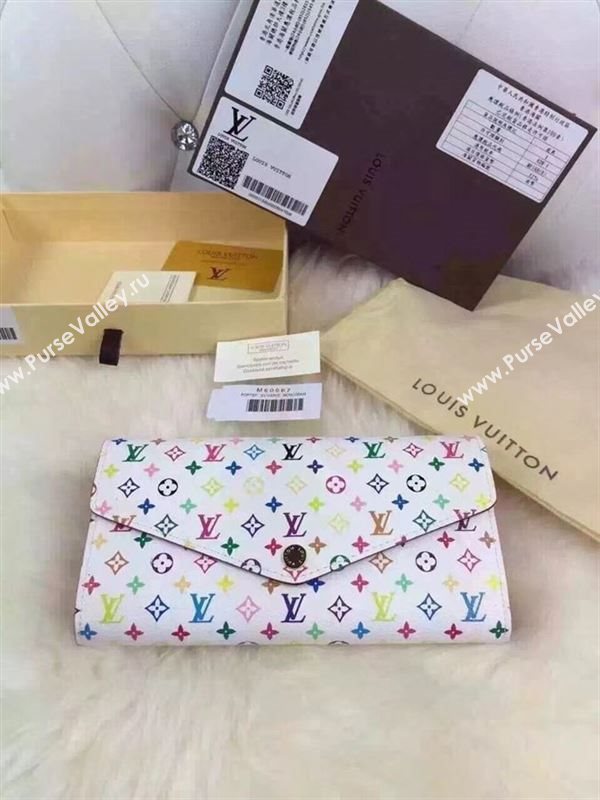 replica Louis Vuitton LV Sarah Wallet Clutch Purse Monogram Bag M60667 White