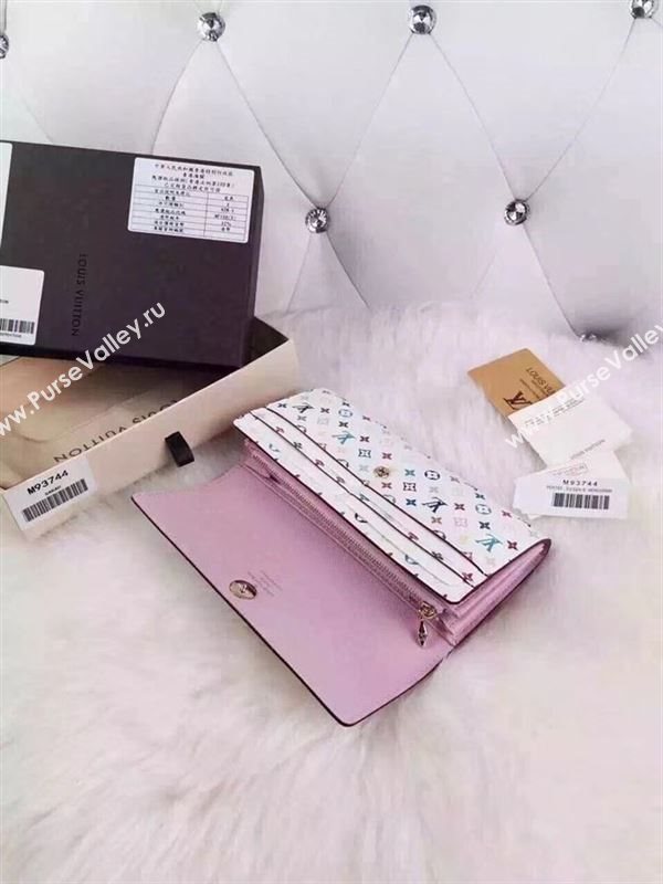 replica Louis Vuitton LV Monogram Long Snap Wallet Clutch Purse Bag M93744 White