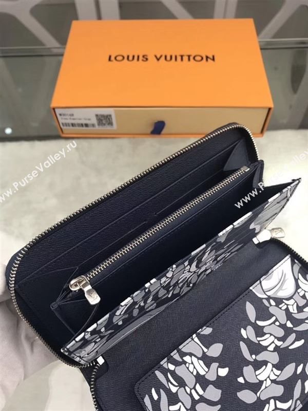 replica Louis Vuitton LV Zippy Organizer Wallet Real Leather Purse Bag M30169 Black