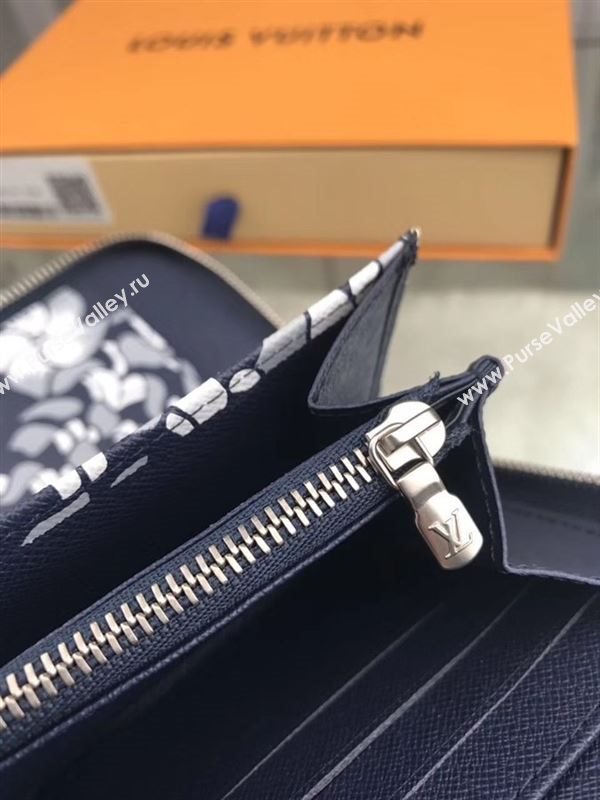 replica Louis Vuitton LV Zippy Organizer Wallet Real Leather Purse Bag M30169 Black