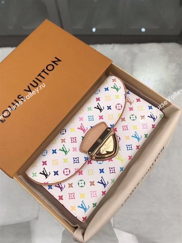 replica M93736 Louis Vuitton LV Monogram Two Fold Flap Wallet Purse Bag Pink