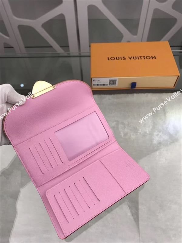 replica M93736 Louis Vuitton LV Monogram Two Fold Flap Wallet Purse Bag Pink
