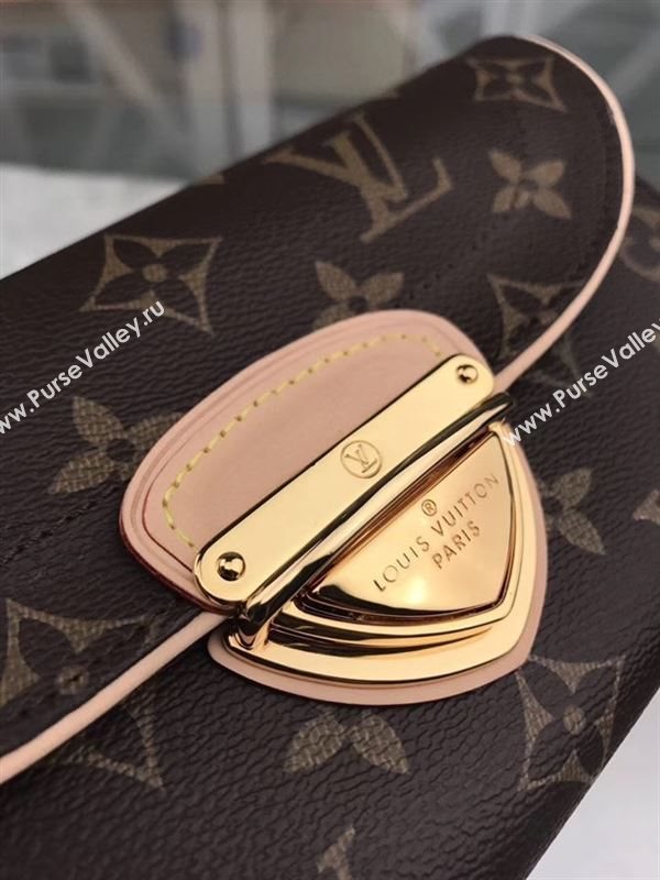 replica M60123 Louis Vuitton LV Monogram Two Fold Flap Wallet Purse Bag Brown