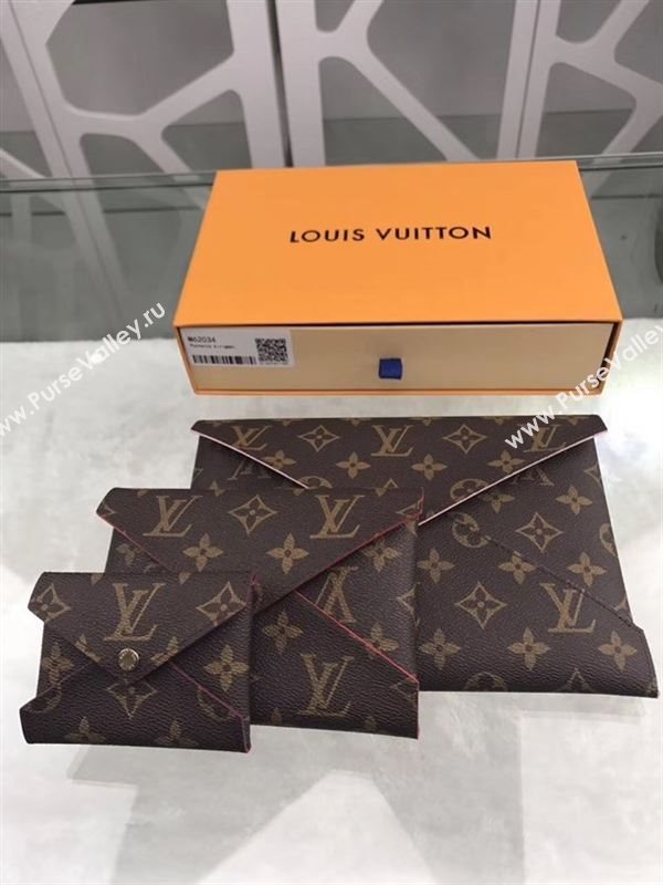 replica Louis Vuitton LV Pochette Kirigami Trio Clutch Wallet Monogram Bag Handbag M62034