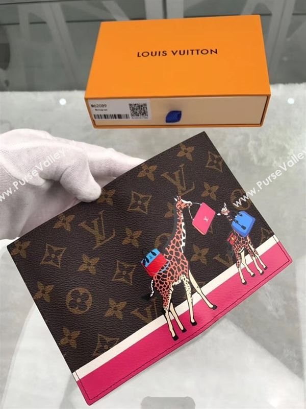 replica Louis Vuitton LV Giraffe Passport Cover Wallet Monogram Purse Bag M62089