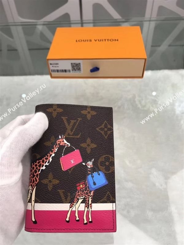 replica Louis Vuitton LV Giraffe Passport Cover Wallet Monogram Purse Bag M62089