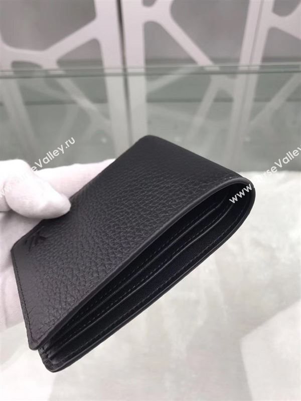 replica Louis Vuitton LV Multiple Wallet Taurillon Leather Purse Bag Black M58189