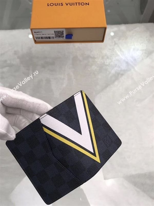 replica Louis Vuitton LV Pocket Organizer Wallet America Cup Purse Bag Yellow N64011