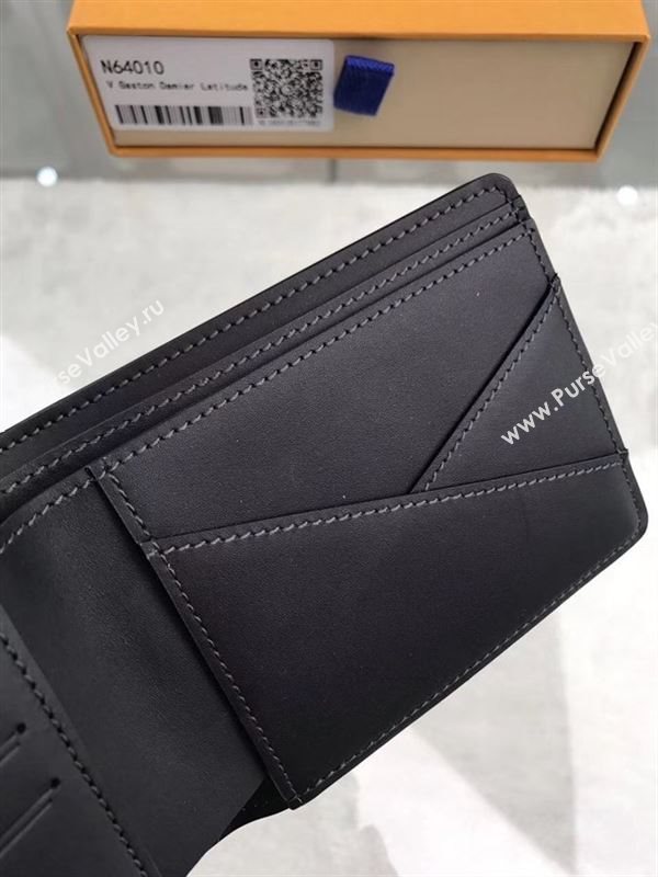 replica Louis Vuitton LV Slender Wallet America Cup Damier Purse Bag Yellow N64010