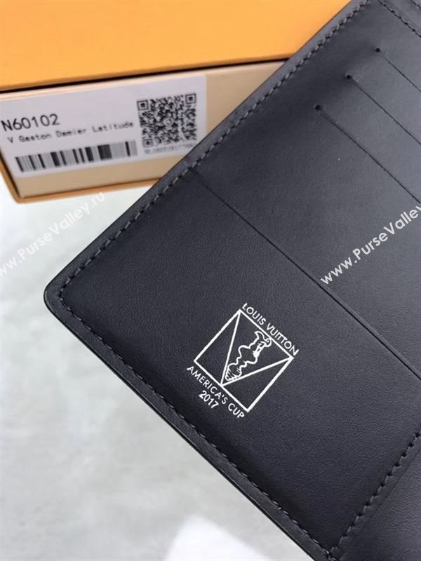 replica Louis Vuitton LV Passport Cover Wallet America Cup Purse Bag Red N60102