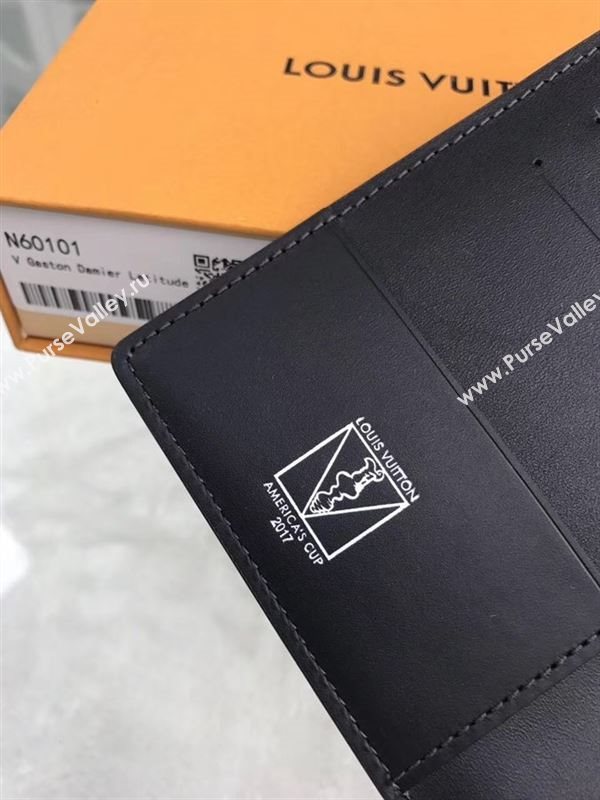 replica Louis Vuitton LV Passport Cover Wallet America Cup Purse Bag Yellow N60101