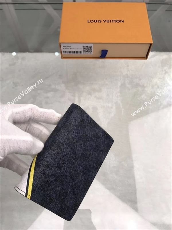 replica Louis Vuitton LV Passport Cover Wallet America Cup Purse Bag Yellow N60101