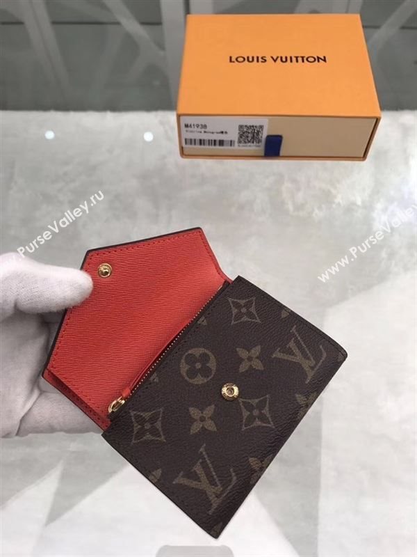 replica Louis Vuitton LV Victorine Wallet Monogram Canvas Purse Bag Orange M41938