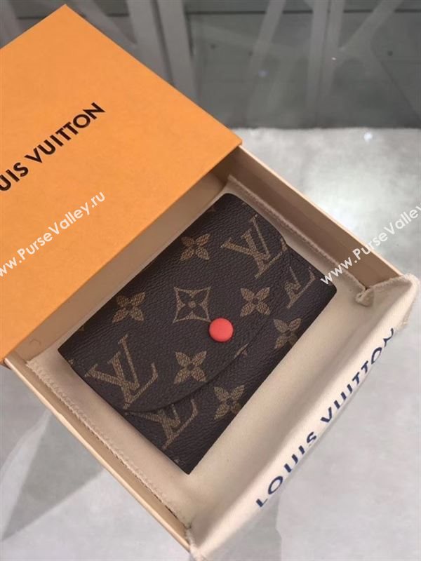 replica Louis Vuitton LV Rosalie Coin Purse Wallet Monogram Canvas Bag Orange M41939