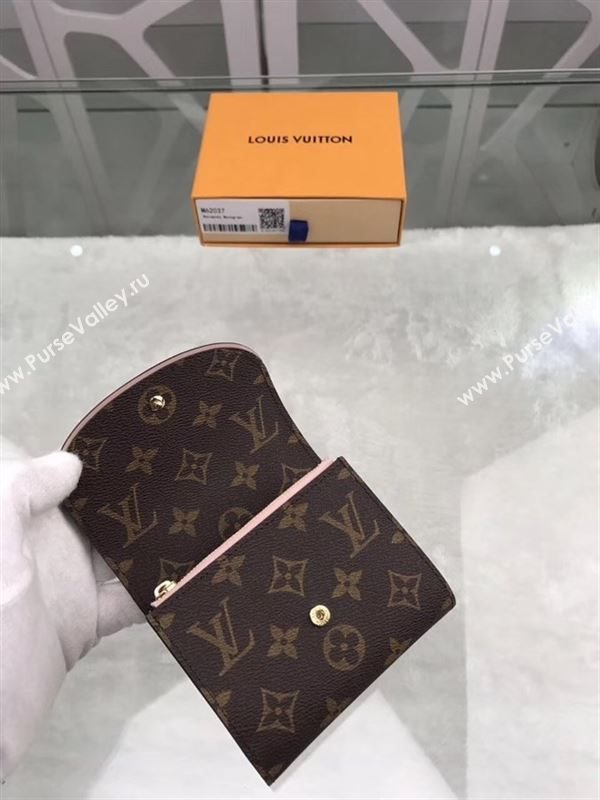 replica Louis Vuitton LV Ariane Wallet Monogram Canvas Purse Bag Pink M62037