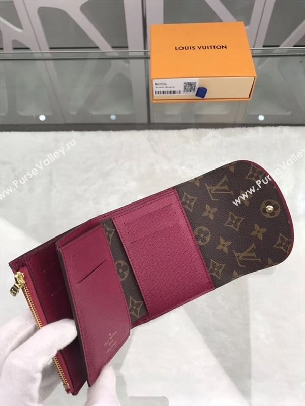 replica Louis Vuitton LV Ariane Wallet Monogram Canvas Purse Bag Maroon M62036