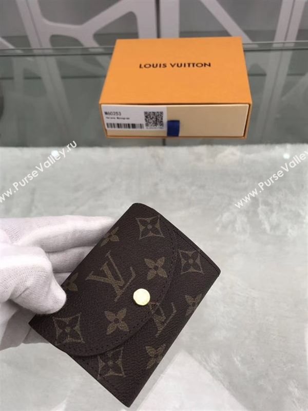 replica Louis Vuitton LV Helene Wallet Monogram Canvas Purse Bag Brown M60253