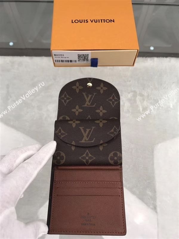 replica Louis Vuitton LV Helene Wallet Monogram Canvas Purse Bag Brown M60253