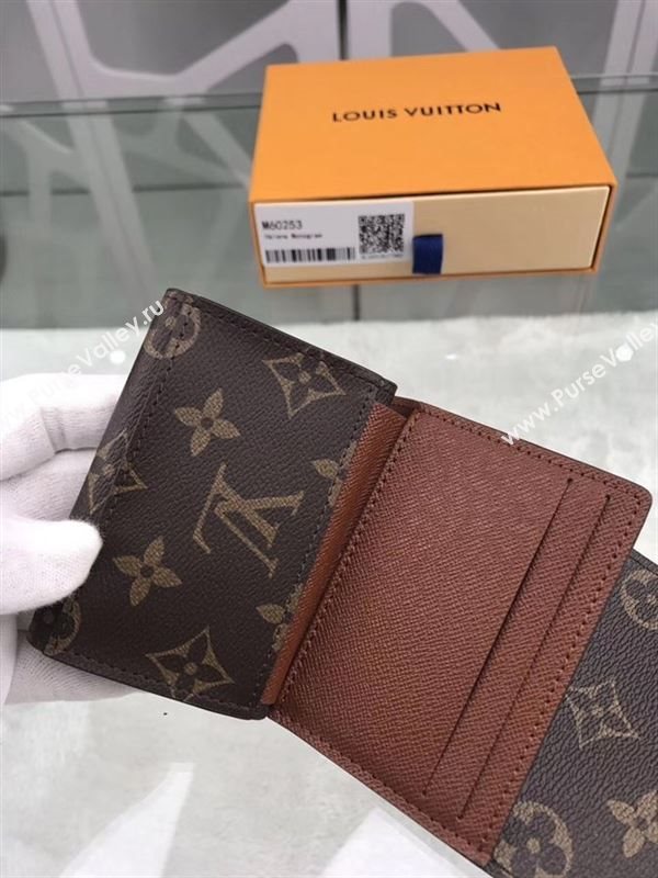 replica Louis Vuitton LV Helene Wallet Monogram Canvas Purse Bag Brown M60253