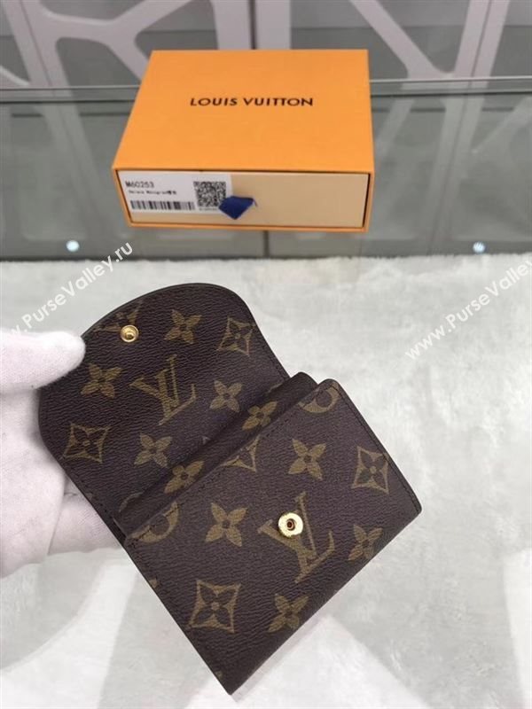 replica Louis Vuitton LV Helene Wallet Monogram Canvas Purse Bag Orange M60253