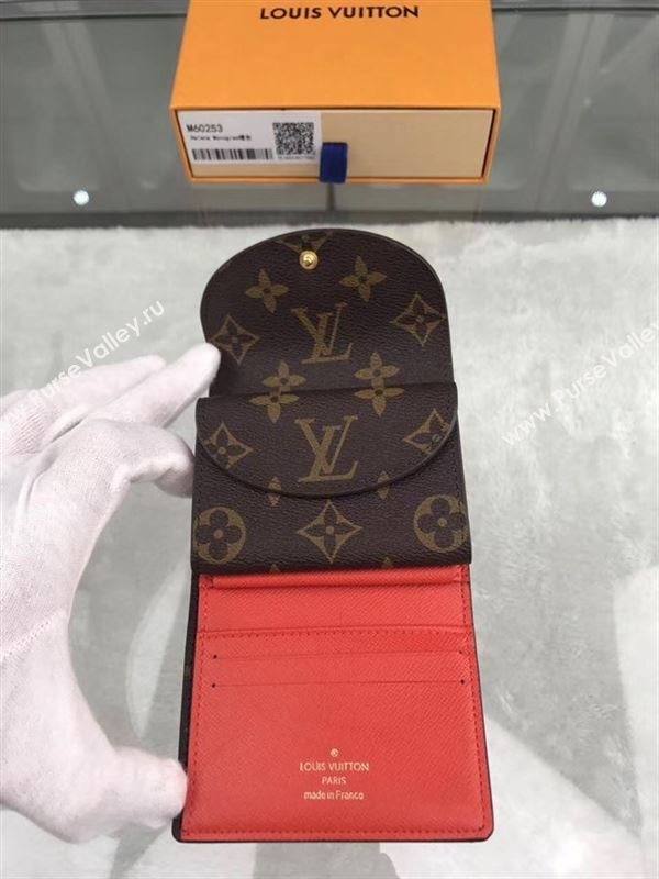 replica Louis Vuitton LV Helene Wallet Monogram Canvas Purse Bag Orange M60253