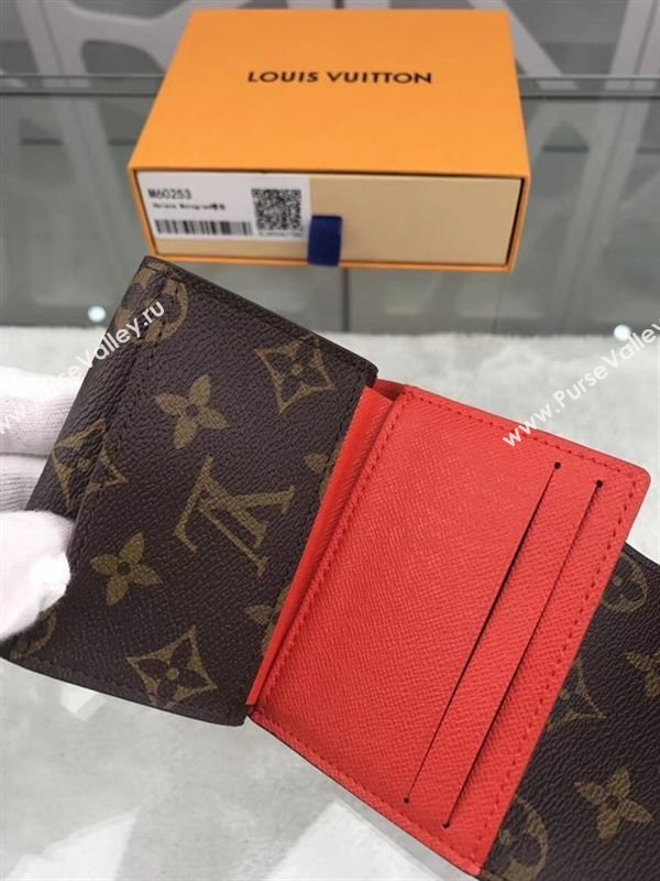 replica Louis Vuitton LV Helene Wallet Monogram Canvas Purse Bag Orange M60253