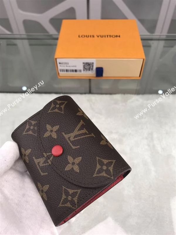 replica Louis Vuitton LV Helene Wallet Monogram Canvas Purse Bag Red M60253