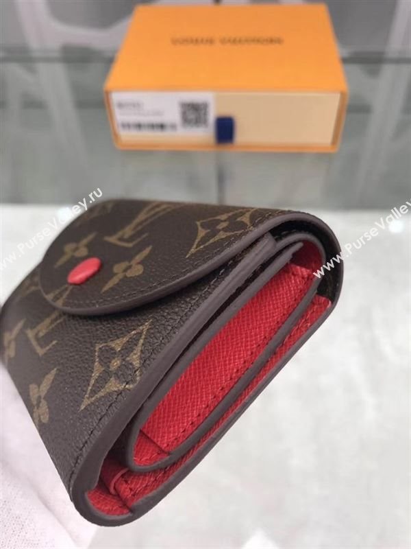 replica Louis Vuitton LV Helene Wallet Monogram Canvas Purse Bag Red M60253