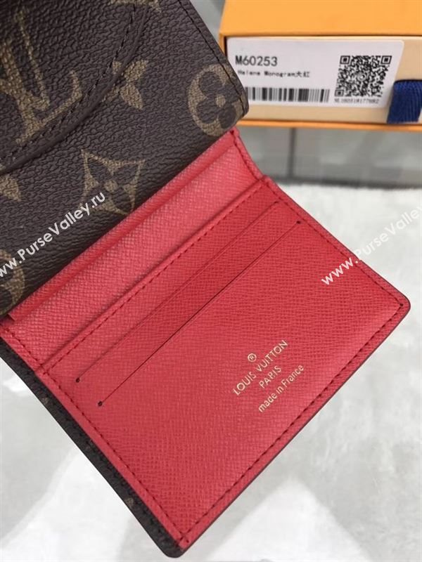 replica Louis Vuitton LV Helene Wallet Monogram Canvas Purse Bag Red M60253