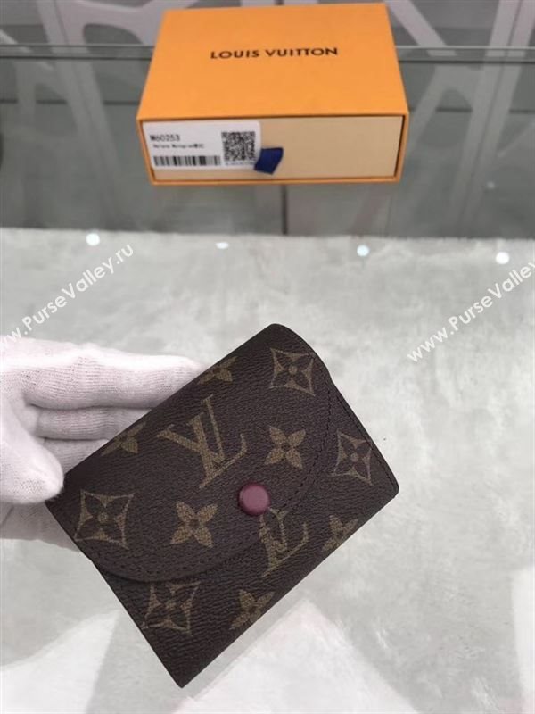 replica Louis Vuitton LV Helene Wallet Monogram Canvas Purse Bag Purple M60253