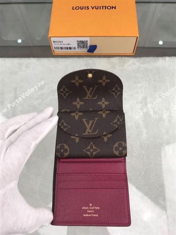 replica Louis Vuitton LV Helene Wallet Monogram Canvas Purse Bag Purple M60253