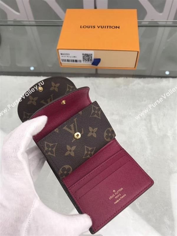 replica Louis Vuitton LV Helene Wallet Monogram Canvas Purse Bag Purple M60253