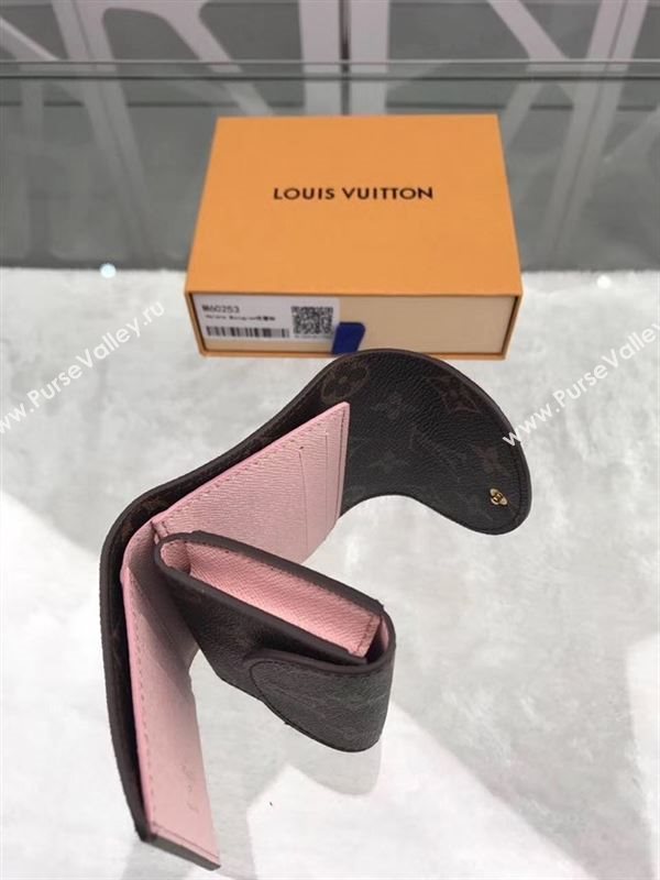 replica Louis Vuitton LV Helene Wallet Monogram Canvas Purse Bag Pink M60253