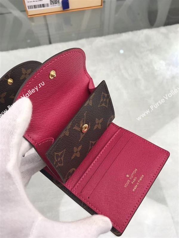 replica Louis Vuitton LV Helene Wallet Monogram Canvas Purse Bag Rose M60253